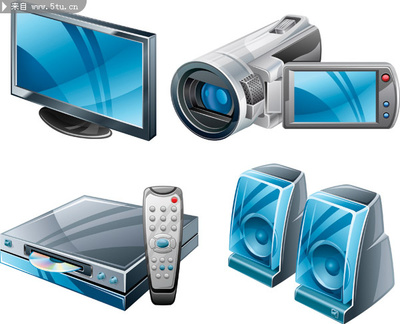 高质感数码产品矢量素材与电脑软件应用指南